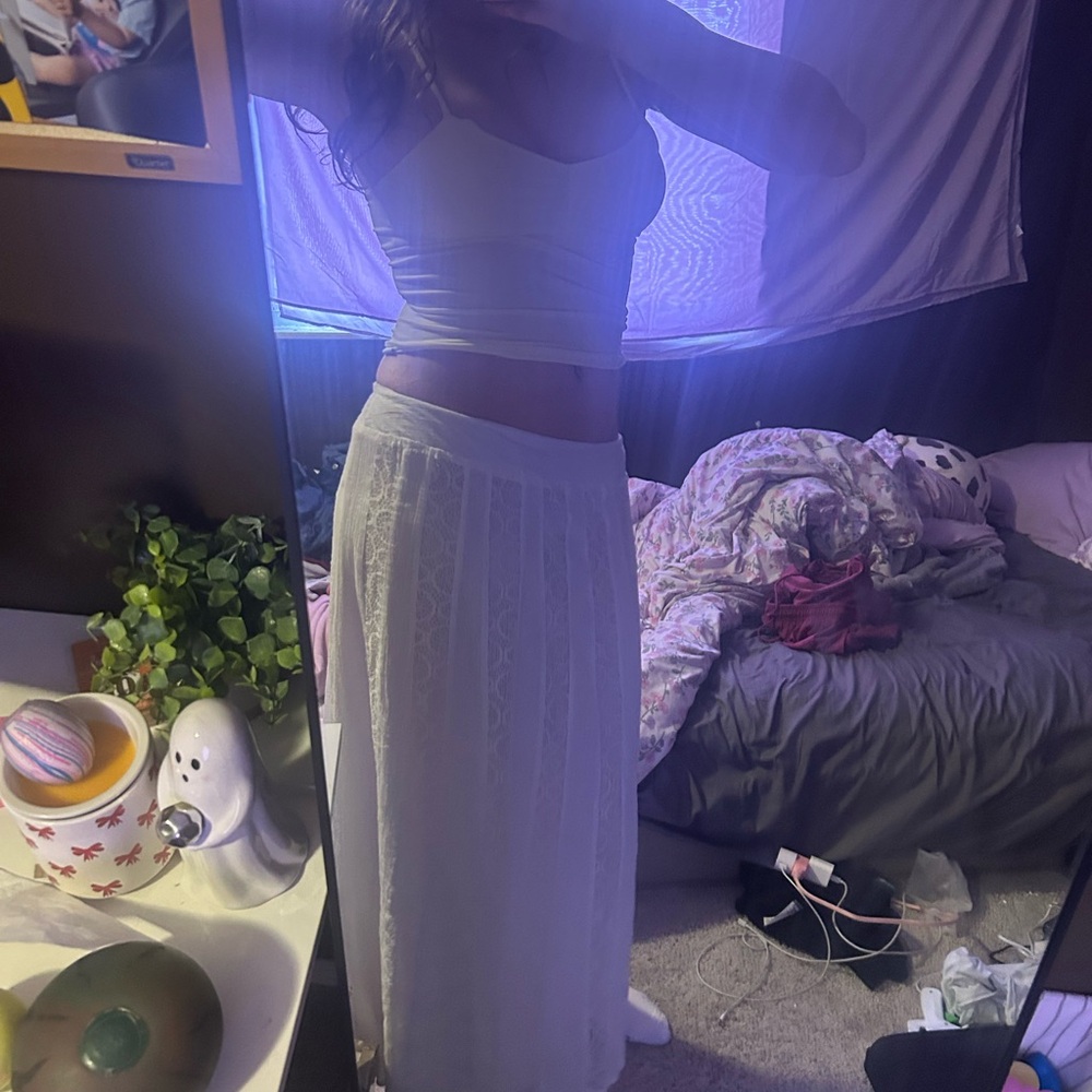 St. John's Bay White Maxi Skirt